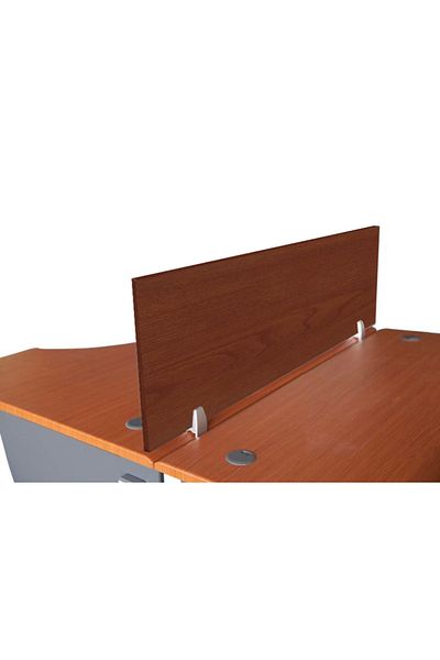 Mahmayi Deler Desktop Mounted Privacy Panel Divider Panels with 2 Clips (140 CM, Apple Cherry)