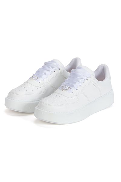 Ayakkabı Tutkusu Stilo ® Tenis alb pentru femei - Design confortabil și luxos