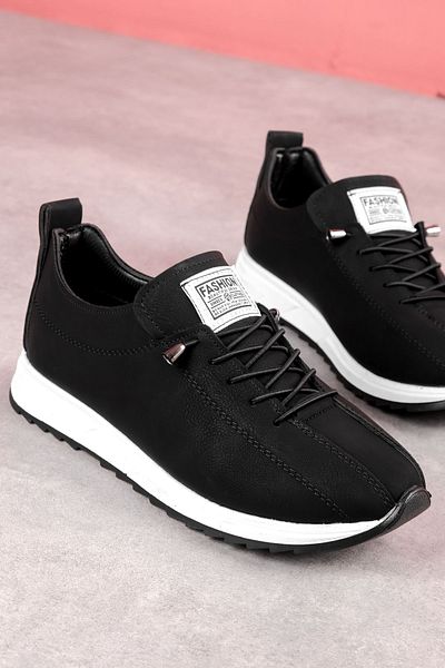 Lal Shoes & Bags Celosia Women's Latik Lace Detailed Casual Shoes-Nubuk Black