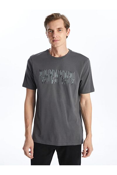 LC Waikiki LCWAIKIKI Classic Crew Neck Short Sleeve Printed Combed Cotton Men's T-Shirt