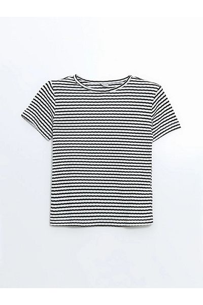 LC Waikiki Lcw Eco Black Crew Neck Girls T-Shirt & Leggings