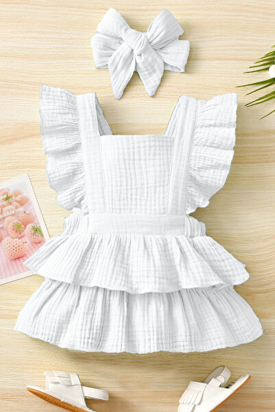 bshood X Silk Atlas Baby Girl and Child Muslin Cotton Dress