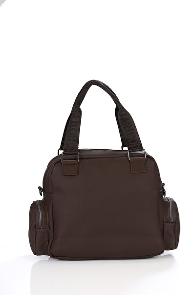 byFOX Fashion Τσάντα πολλαπλών διαμερισμάτων από ύφασμα Lcst με δερμάτινη λεπτομέρεια και μπροστινή τσέπη