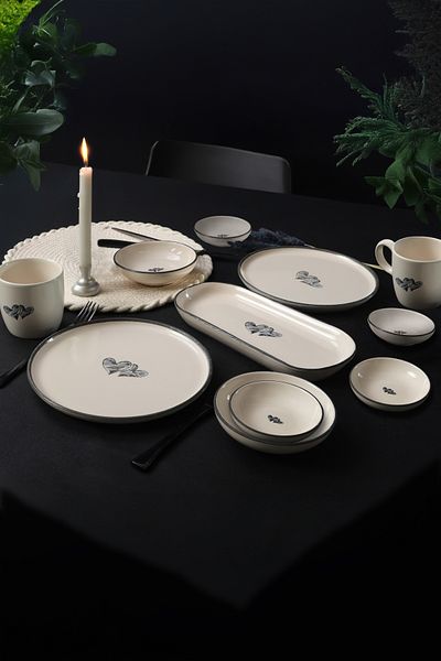 Keramika Set mic dejun Amour - 11 piese, 2 persoane, 22661