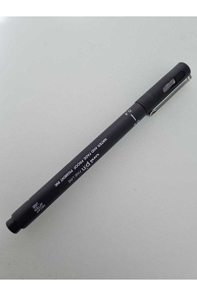 UNİ-BALL Uni-Ball Drawing Pen Acrylic Tip Fine Line Pin 0.4mm Black (1Pcs)