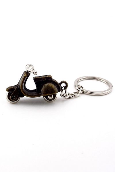 Solfera Vespa Scooter Kc170 - Bronze Color, Metal Keychain