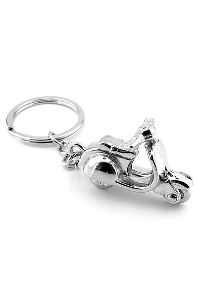 Solfera Silver Color Vespa Scooter Motorcycle Metal Keychain Kc171