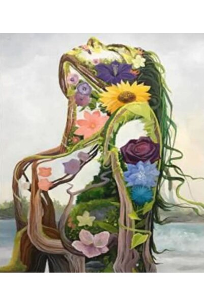 OZN AKSESUAR Boyama Kağıdı Sayılarla Boyama Seti Boya ve Fırça Dahil (Kasnaks...