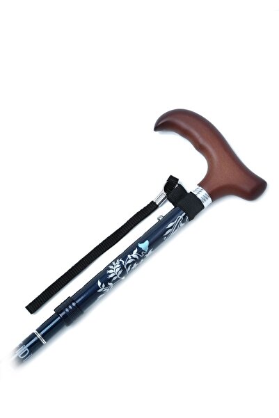 Kifidis 606saw Taşlı Katlanır Baston 9033-2 Lacivert Desenli - Standart