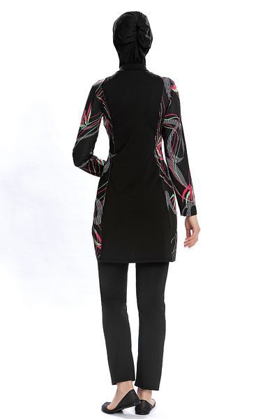 REMSA Lycra Full Covered Hijab Swimsuit 266 01 Black