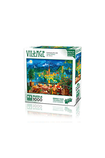 Ks Games Evening By Lake 1000 Parça Puzzle