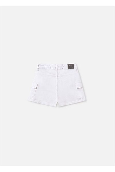 MAYORAL Pantaloni scurți cargo albi pentru fete 6218