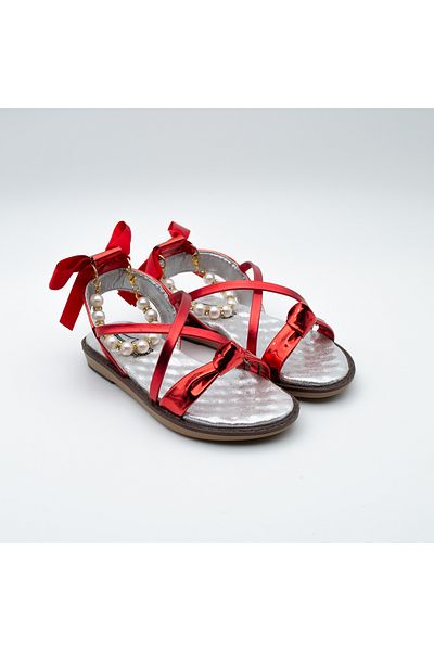 Arçın Shoes Pearl Detailed Girls Sandals – Special Elegance for Little Princesses