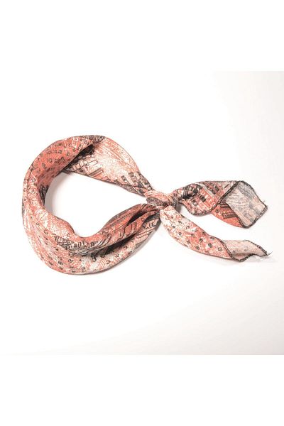 Tedz Collection Paredora Coral Khaos Scarf