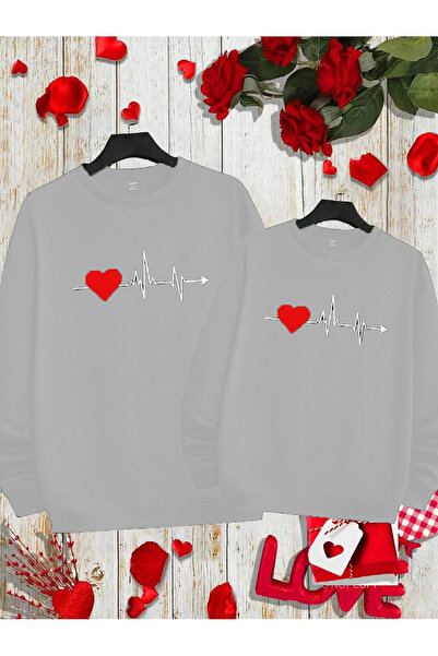 EVIus Combinație ușoară și confortabilă Love B cu imprimeu Sweat tricou - 3 f...