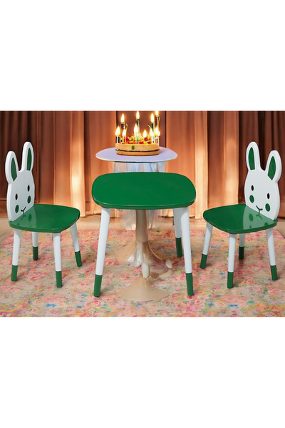 MALEMKİDS Ahşap Çocuk Masa Sandalye Takımı-çocuk Oyun Masası- Aktivite Masası...