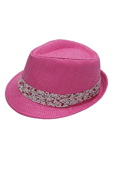 Bay Şapkacı Yazlık Çiçek Desenli Fötr Kadın Şapka 6260