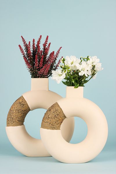 Hmydesign Verser 2-Piece Handmade Decorative Ceramic Vase