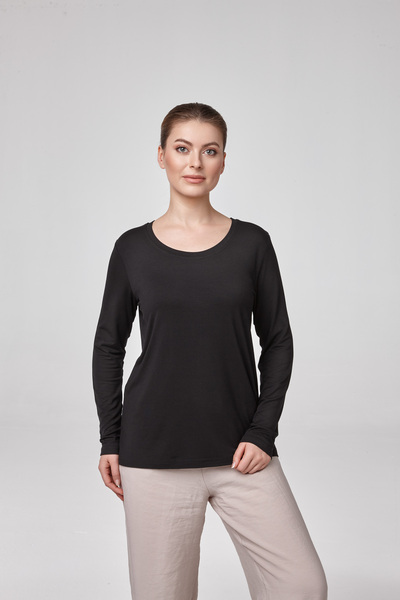 relactive ΓΥΝΑΙΚΕΙΑ ΜΠΛΟΥΖΑ ΜΕ ΦΑΡΚΟ ΛΑΜΠΡΟ ΜΑΚΡΥΜΑΝΙΚΟ ΜΑΥΡΟ