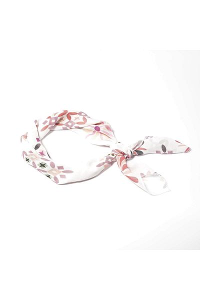 Tedz Collection Paredora Large Floral White Scarf