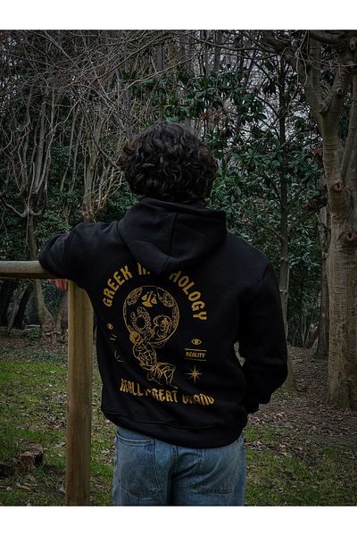 Liber Greek God - Oversize Hooded Sweatshirt