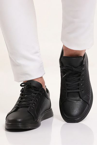 CONTEYNER 5698 Black Orthopedic Lightweight Comfortable Men's Classic Sneakers