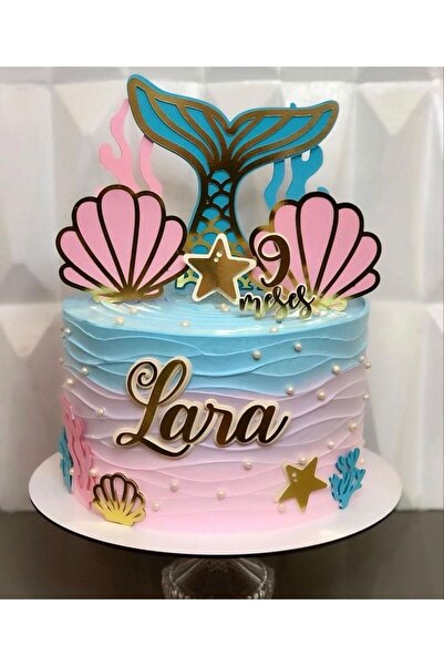 MONO GRUP MONO GRUP_DENİZ KIZI LITTLE MERMAID TEMALI PASTA SÜSÜ ÇALIŞMASI 5 PARÇADIR