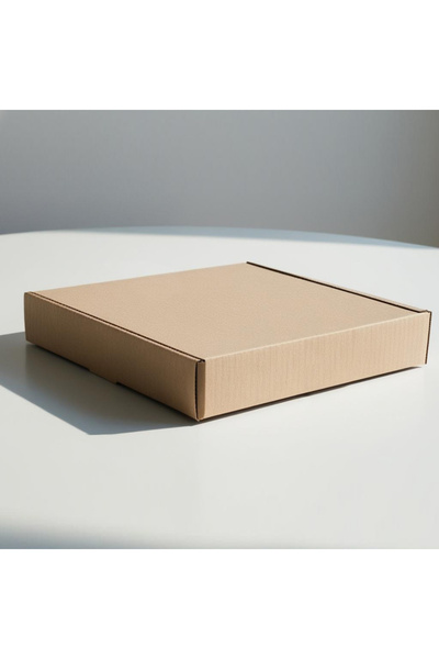 Bimotif 3lü kraft pizza kutusu (küçük boy), 23x23x5 cm