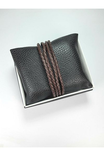Janti Jtbb22003 Bracelet Leather Knitted Hook Closure