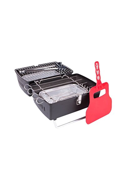 aniva Siyah Taşınabilir Katlanabilir Portatif Prtk Mangal- Aksesuarlı