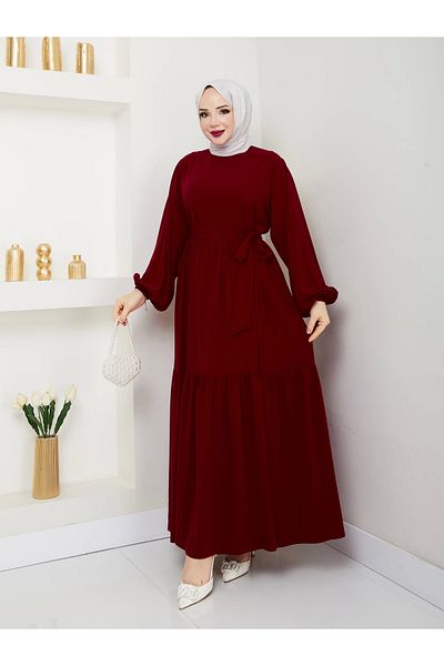 SERRA MODA Φόρεμα Ισλαμικού Mina Τεσέttuρ Ferace Φαρδιά Κοπή