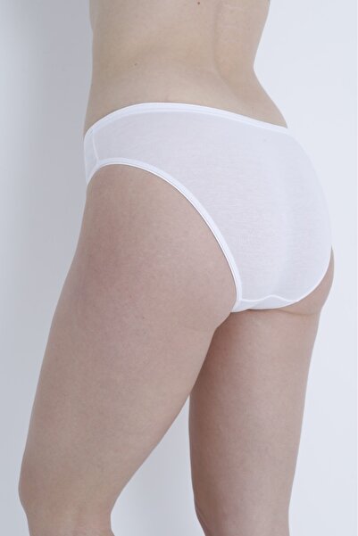 Jenny Daphne Білий базовий бавовняний бікіні-трусики білий-201