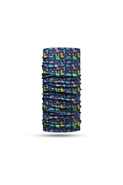 headwear Renkli Dinozorlar Boyunluk Çocuk Headwear Bandana - HWBFKDS006