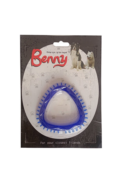 Benny لعبة كلب على شكل مثلث 8 × 8.5 سم باللون الأزرق - BNY-1116-MV