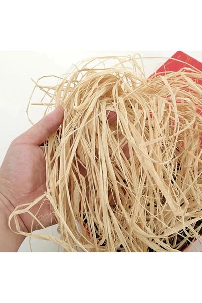 edalle Natural Raffia Banana Fiber - Straw Rope, Decoration Material 200 Grams