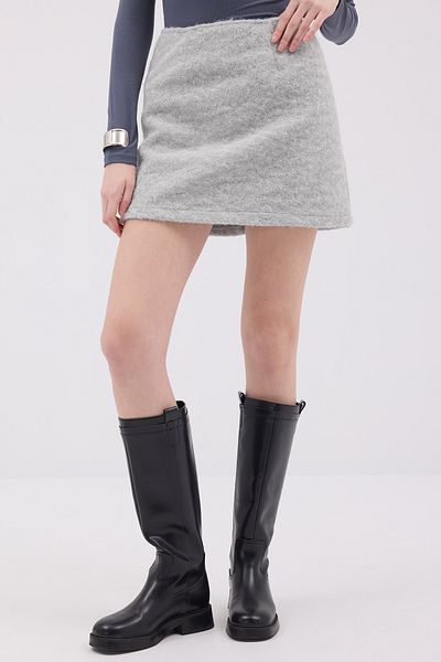 Addax E8405 Model Bearded Mini Skirt