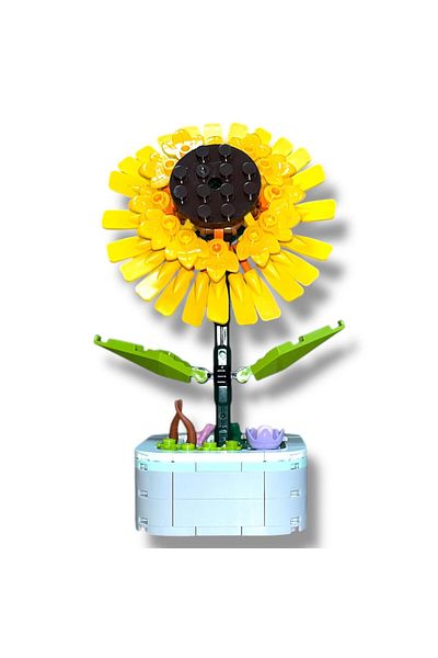 DOSTOYS 150 Pieces Sunflower Construction Set - Realistic and Decorative Construction Toy