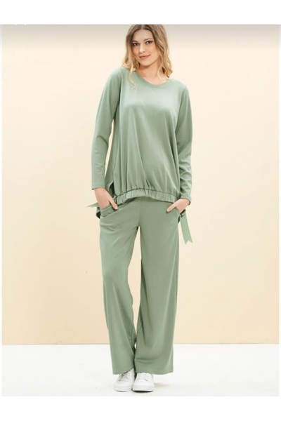 Genel Markalar Viskon Yeşil Hamile Eşofman Takımı