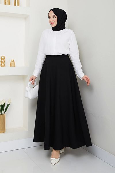 SERRA MODA Fusta lungă Scuba