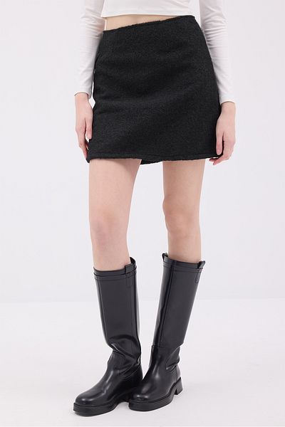 Addax E8405 Model Bearded Mini Skirt