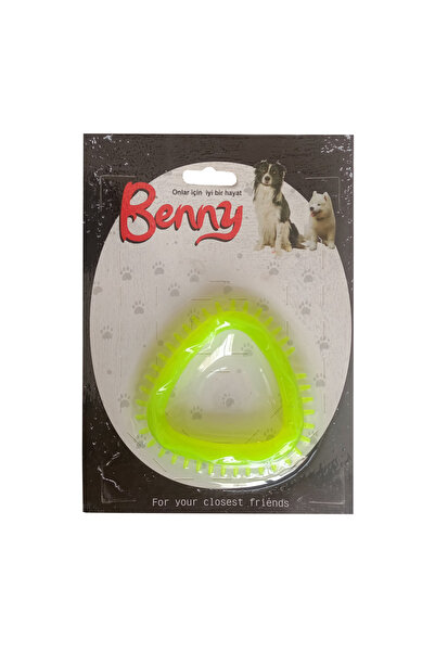 Benny لعبة كلب على شكل مثلث 8 × 8.5 سم باللون الأصفر - BNY-1116-SR