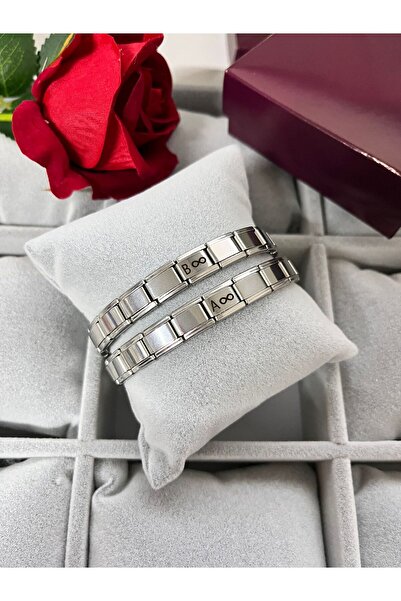 Sepetten Eve Baş Harfi Çift Bilekliği Sevgili bilekliği Yılbaşı Hediyesi 14 ş...