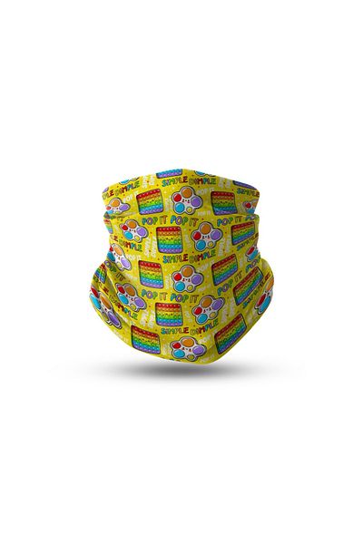 headwear Geometric Shapes Bandana Kids Headwear Neck Collar - Hwbfkds035
