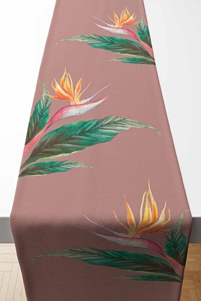 Pilloveland Runner Starliçe Desenli Süet Dokuma 140*40 Cm