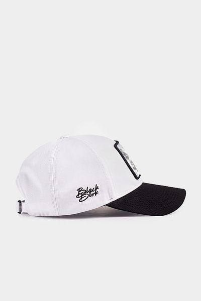 BlackBörk V1 Six Logo Μαύρο - Λευκό καπέλο του μπέιζμπολ