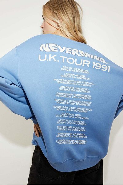 H&M Oversized Printed Sweatshirt