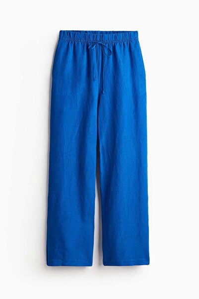 H&M Linen-blend pull-on trousers