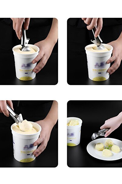 Chavin Stainless Steel Cookie Halva Presentation Spoon Ball Ice Cream Spoon cin509