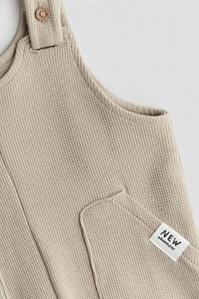 H&M Waffled jersey dungarees