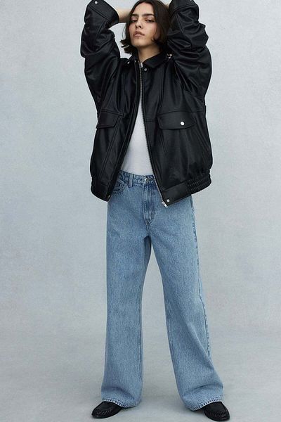H&M بنطلون جينز واسع للغاية